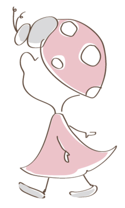 Ladybugのロゴとコンセプト『上を向いて歩こう』。静岡県長泉町のドライヘッドスパ Ladybug の想いを伝えるビジュアル